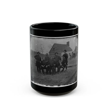 Fort Harrison, Va. Group Of Surgeons Of The Army Of The James (U.S. Civil War) Black Coffee Mug-15oz-Go Mug Yourself