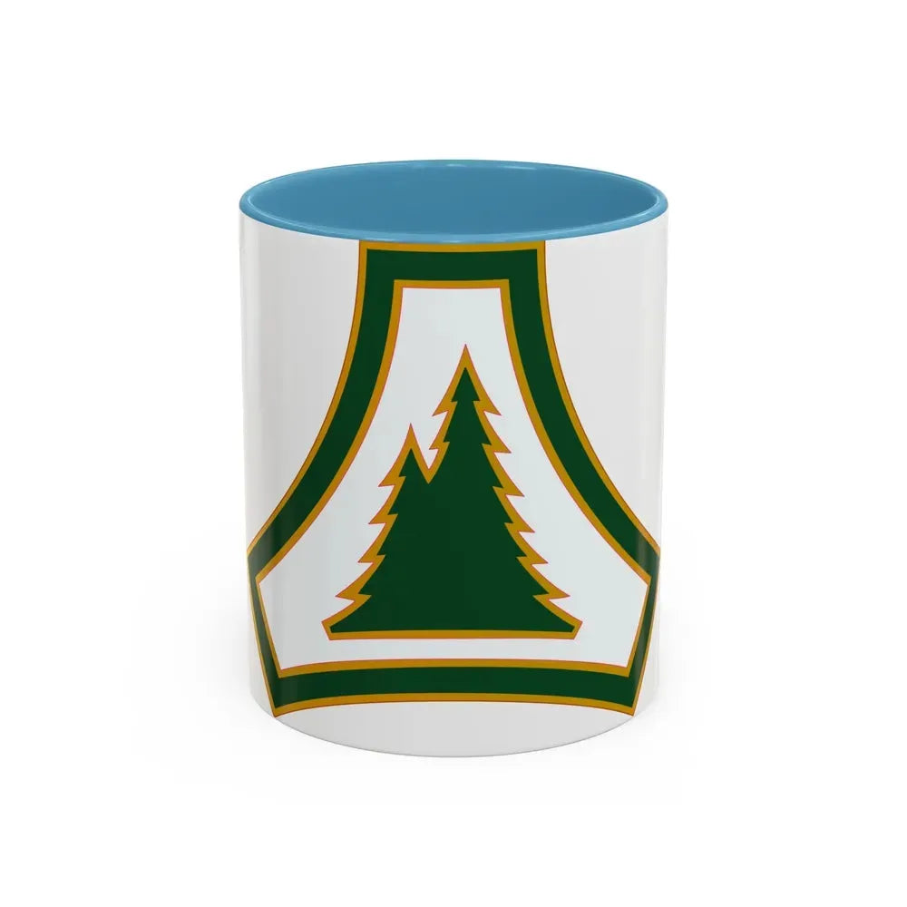 Fort McCoy (U.S. Army) Accent Coffee Mug 11oz Light Blue - Go Mug Yourself