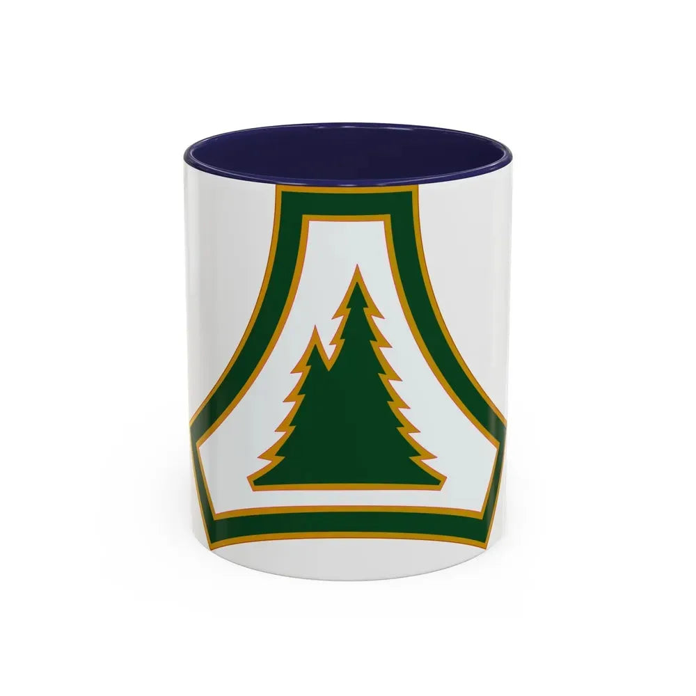 Fort McCoy (U.S. Army) Accent Coffee Mug 11oz Navy - Go Mug Yourself