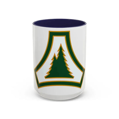 Fort McCoy (U.S. Army) Accent Coffee Mug 15oz Navy - Go Mug Yourself