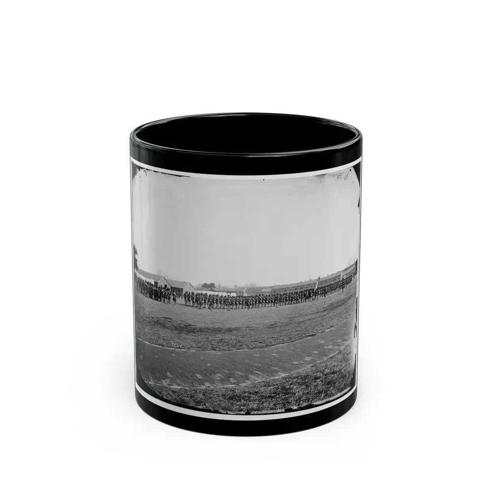 Fort Monroe, Va. 3d Pennsylvania Heavy Artillery On Parade (U.S. Civil War) Black Coffee Mug 11oz - Go Mug Yourself