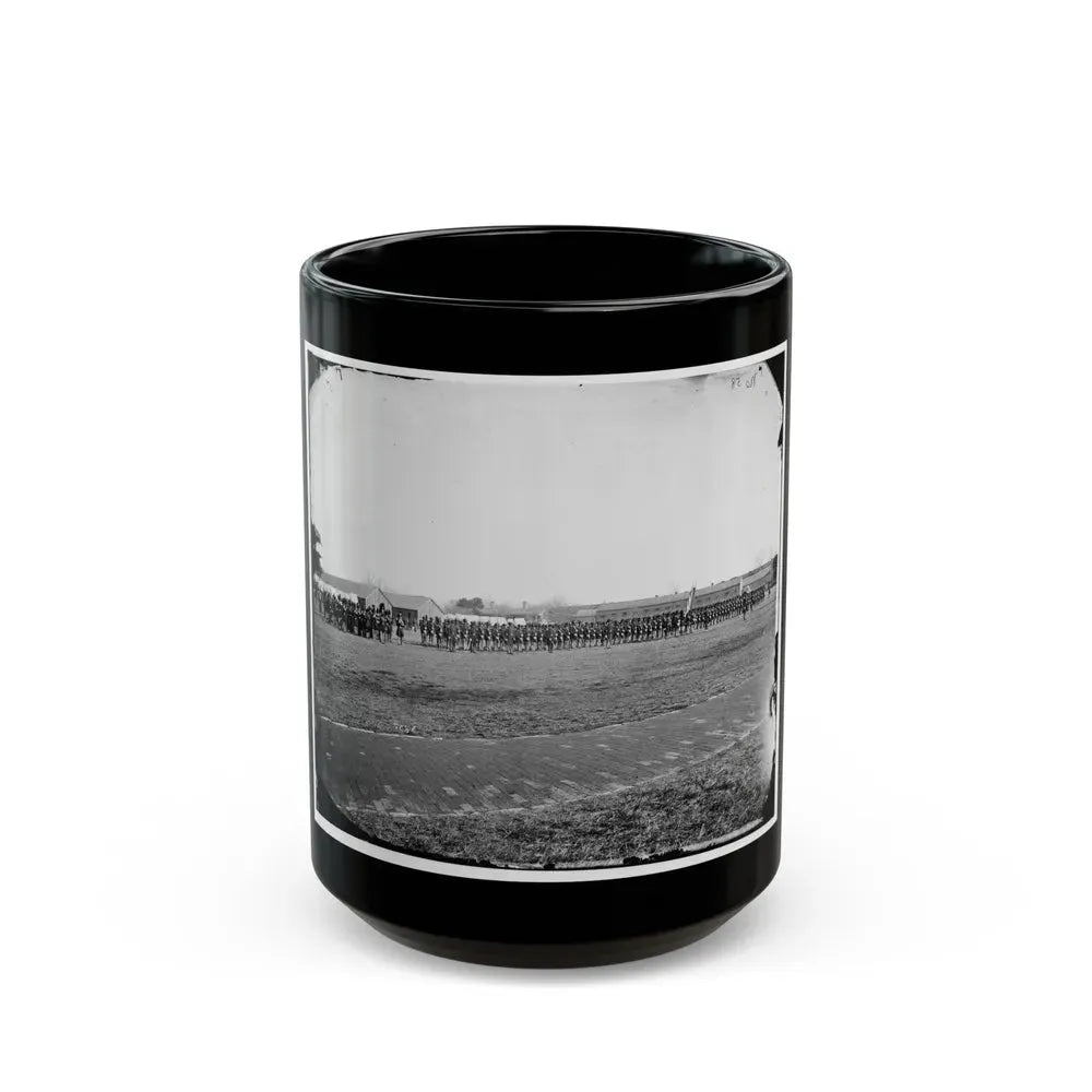 Fort Monroe, Va. 3d Pennsylvania Heavy Artillery On Parade (U.S. Civil War) Black Coffee Mug 15oz - Go Mug Yourself