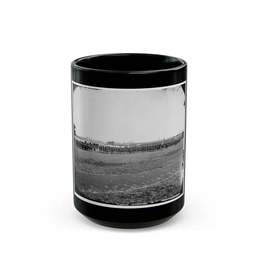 Fort Monroe, Va. 3d Pennsylvania Heavy Artillery On Parade (U.S. Civil War) Black Coffee Mug 15oz - Go Mug Yourself