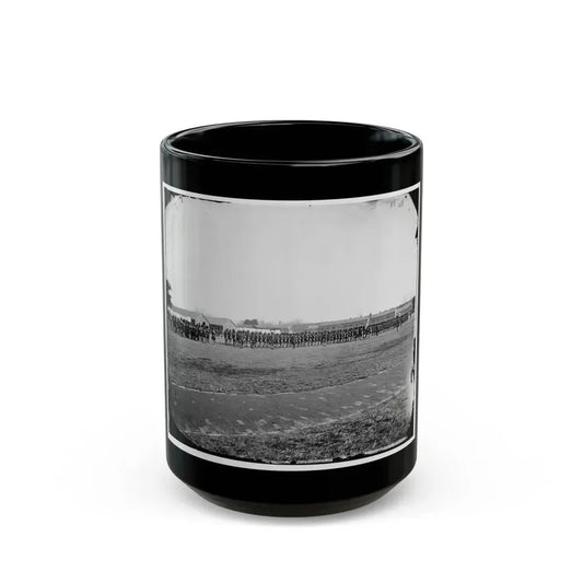 Fort Monroe, Va. 3d Pennsylvania Heavy Artillery On Parade (U.S. Civil War) Black Coffee Mug 15oz - Go Mug Yourself