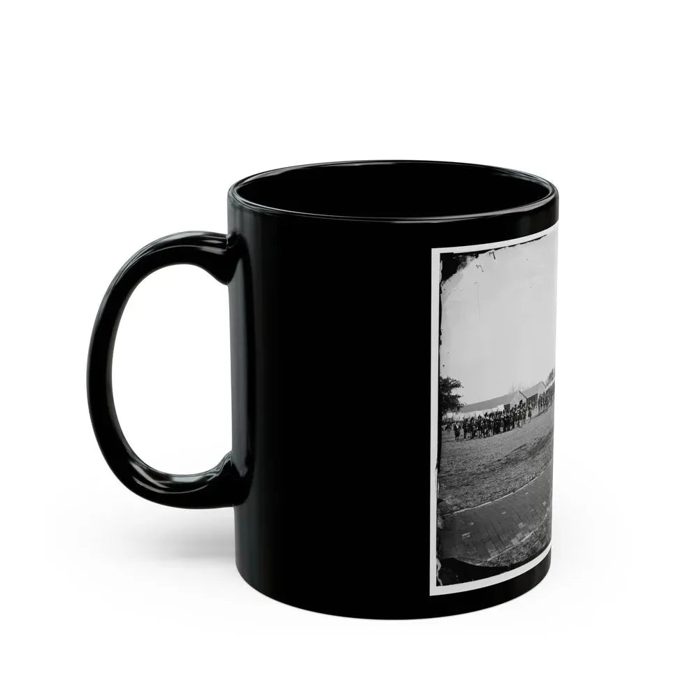 Fort Monroe, Va. 3d Pennsylvania Heavy Artillery On Parade (U.S. Civil War) Black Coffee Mug - Go Mug Yourself