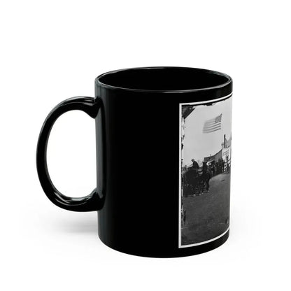 Fort Monroe, Va. Captain Of The Port's Office And The Hygeia Dining Saloon (U.S. Civil War) Black Coffee Mug - Go Mug Yourself