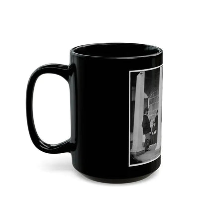 Fort Monroe, Va. Officers And Ladies On Porch Of A Garrison House (U.S. Civil War) Black Coffee Mug - Go Mug Yourself
