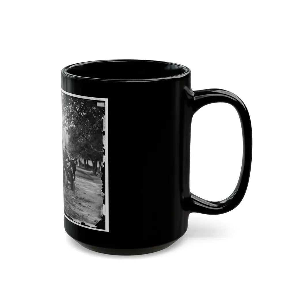 Fort Monroe, Va. Officers Of 3d Pennsylvania Heavy Artillery (U.S. Civil War) Black Coffee Mug - Go Mug Yourself