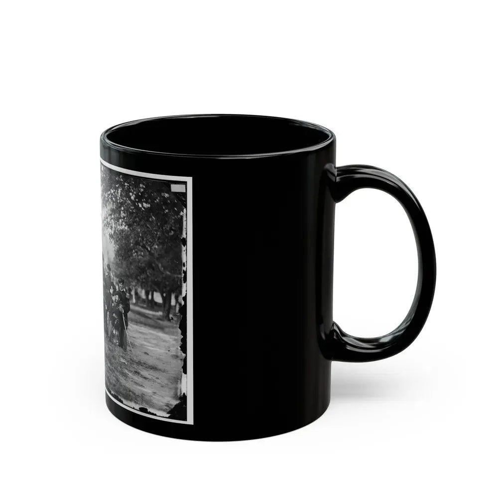Fort Monroe, Va. Officers Of 3d Pennsylvania Heavy Artillery (U.S. Civil War) Black Coffee Mug - Go Mug Yourself