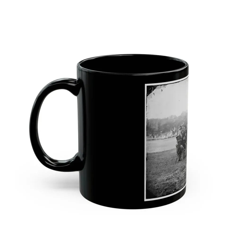Fort Monroe, Va. Officers Of 3d Pennsylvania Heavy Artillery (U.S. Civil War) Black Coffee Mug - Go Mug Yourself