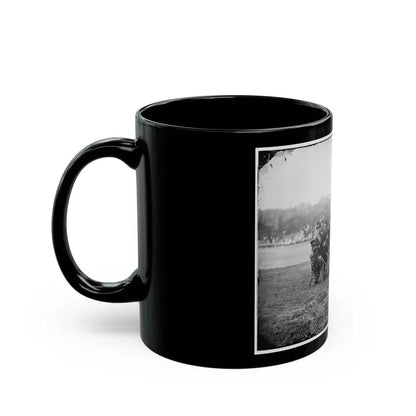 Fort Monroe, Va. Officers Of 3d Pennsylvania Heavy Artillery (U.S. Civil War) Black Coffee Mug - Go Mug Yourself