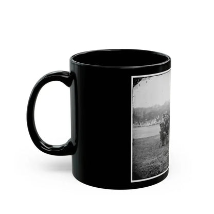 Fort Monroe, Va. Officers Of 3d Pennsylvania Heavy Artillery (U.S. Civil War) Black Coffee Mug - Go Mug Yourself