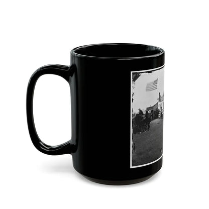 Fort Monroe, Va. Captain Of The Port's Office And The Hygeia Dining Saloon (U.S. Civil War) Black Coffee Mug-Go Mug Yourself