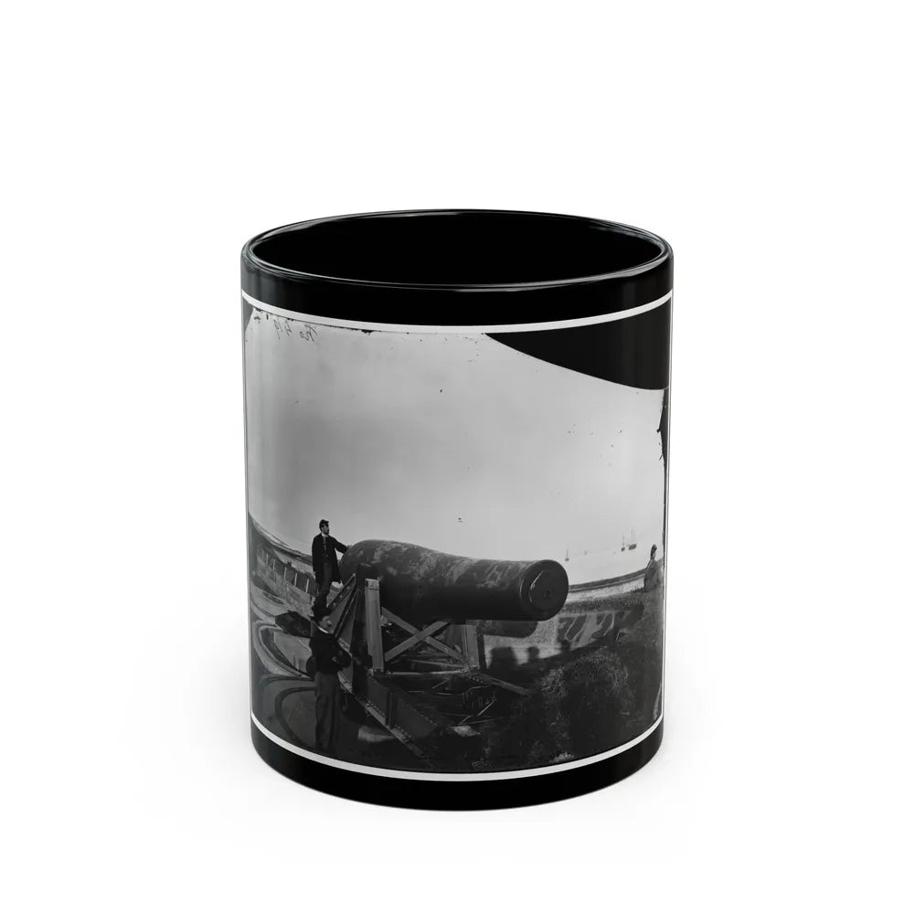 Fort Monroe, Va. The Lincoln Gun, A 15-Inch Rodman Columbiad (U.S. Civil War) Black Coffee Mug-11oz-Go Mug Yourself