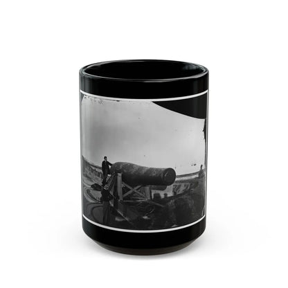 Fort Monroe, Va. The Lincoln Gun, A 15-Inch Rodman Columbiad (U.S. Civil War) Black Coffee Mug-15oz-Go Mug Yourself