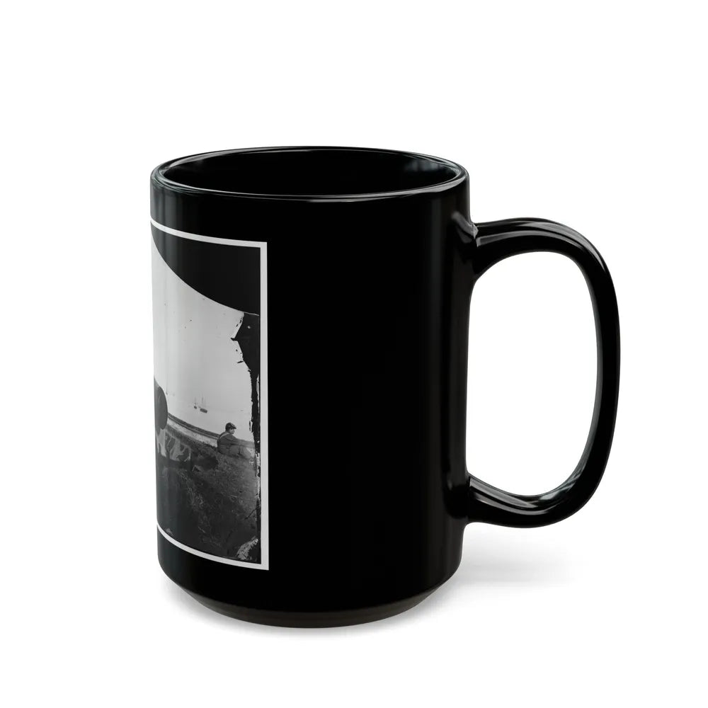 Fort Monroe, Va. The Lincoln Gun, A 15-Inch Rodman Columbiad (U.S. Civil War) Black Coffee Mug-Go Mug Yourself