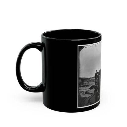 Fort Monroe, Va. The Lincoln Gun, A 15-Inch Rodman Columbiad (U.S. Civil War) Black Coffee Mug-Go Mug Yourself