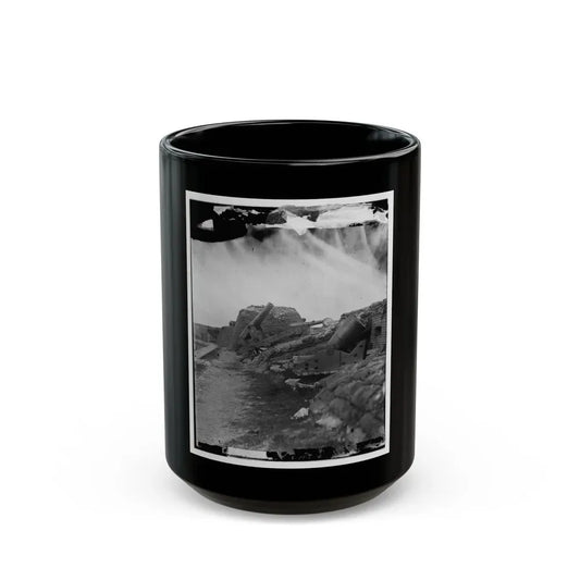 Fort Pulaski, Ga. Interior View Of Front Parapet (U.S. Civil War) Black Coffee Mug 15oz - Go Mug Yourself