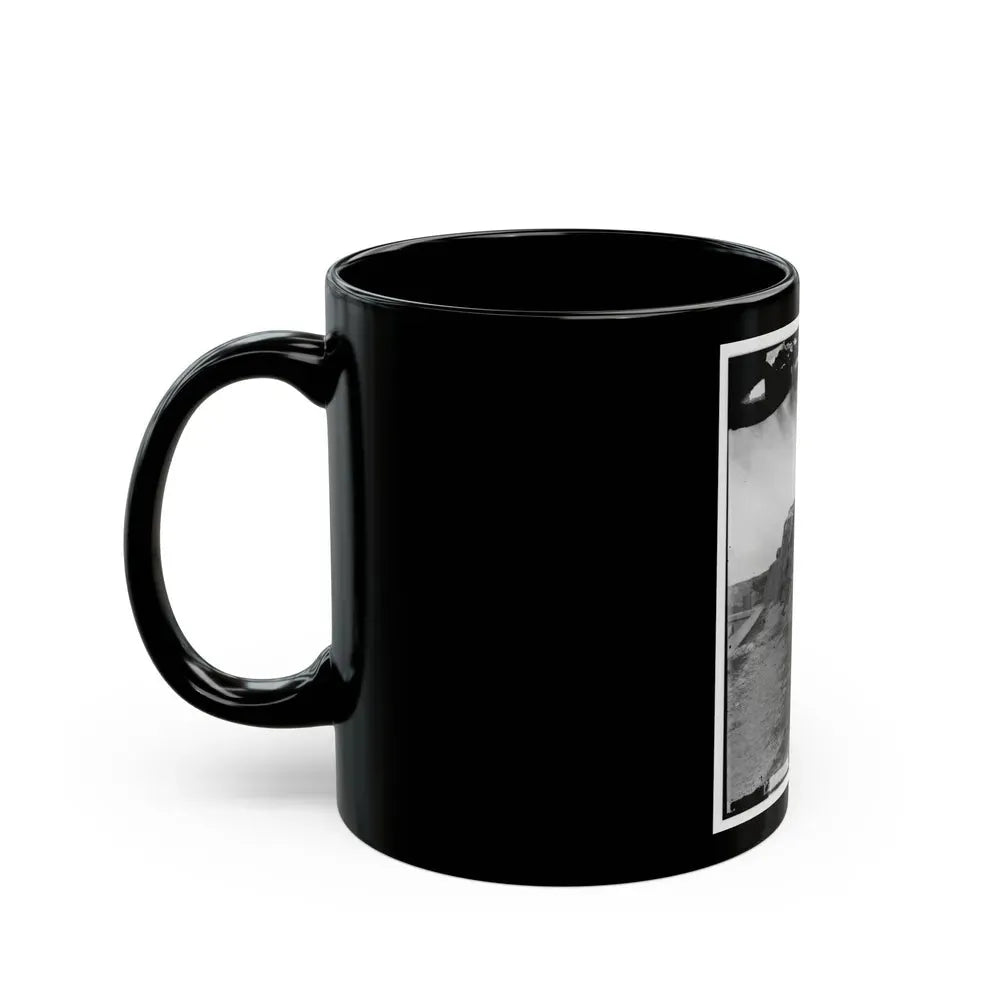 Fort Pulaski, Ga. Interior View Of Front Parapet (U.S. Civil War) Black Coffee Mug - Go Mug Yourself