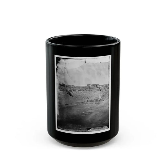 Fort Pulaski, Ga. Interior View Of Rear Parapet (U.S. Civil War) Black Coffee Mug 15oz - Go Mug Yourself
