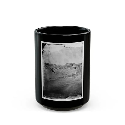 Fort Pulaski, Ga. Interior View Of Rear Parapet (U.S. Civil War) Black Coffee Mug 15oz - Go Mug Yourself