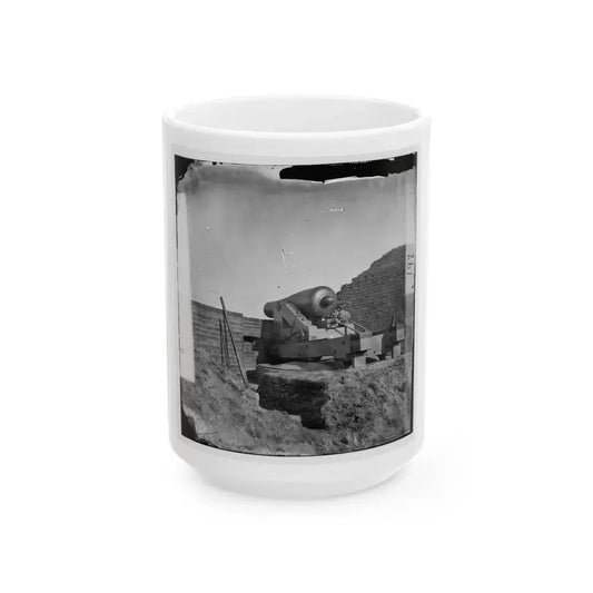 Fort Pulaski, Ga. The  Beauregard  Gun (U.S. Civil War) White Coffee Mug 15oz - Go Mug Yourself