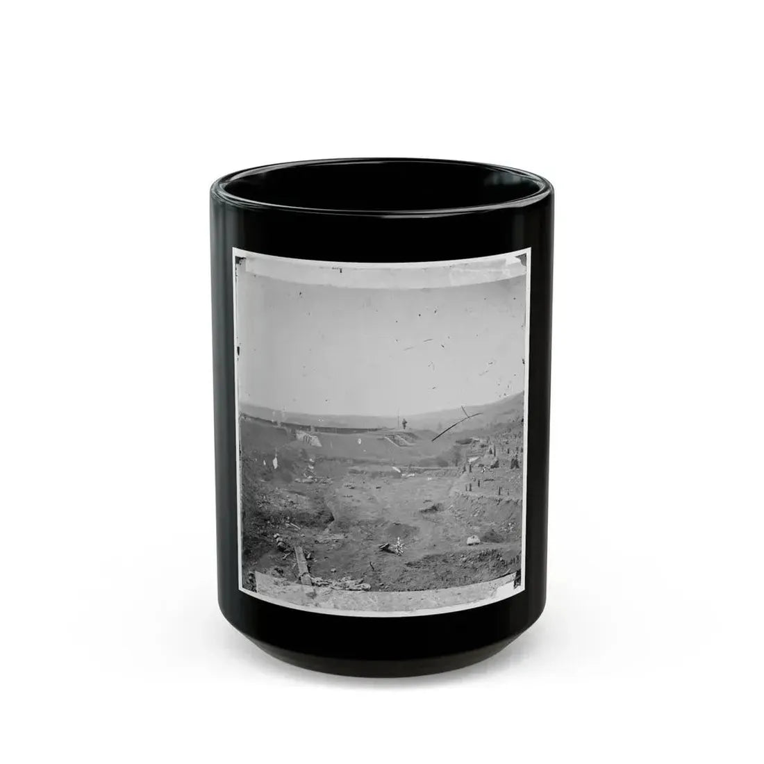 Fort Sanders, Knoxville, Tennessee-2 (U.S. Civil War) Black Coffee Mug 15oz - Go Mug Yourself