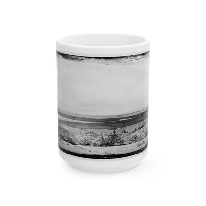 Fort Sumter. Vincents Creek. Battery Gregg (U.S. Civil War) White Coffee Mug-15oz-Go Mug Yourself