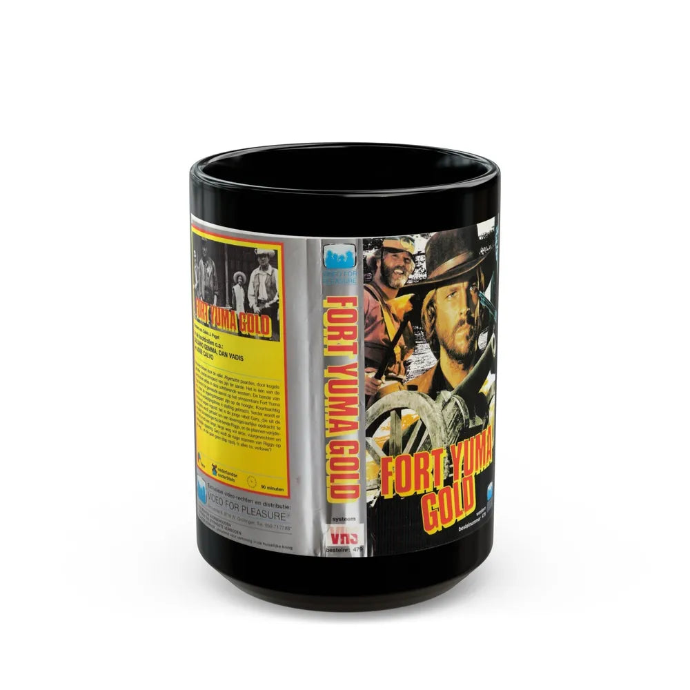 FORT YUMA GOLD (VHS COVER) - Black Coffee Mug-15oz-Go Mug Yourself