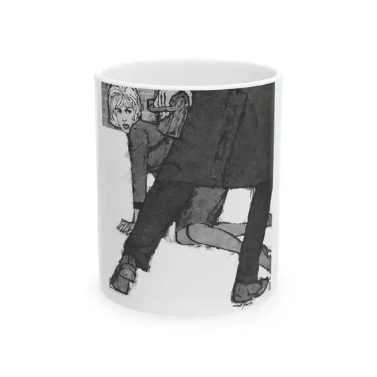Fortnight In Peril by Frances Minto Cowen, Good Housekeeping, 1961 - White Coffee Mug 11oz - Go Mug Yourself