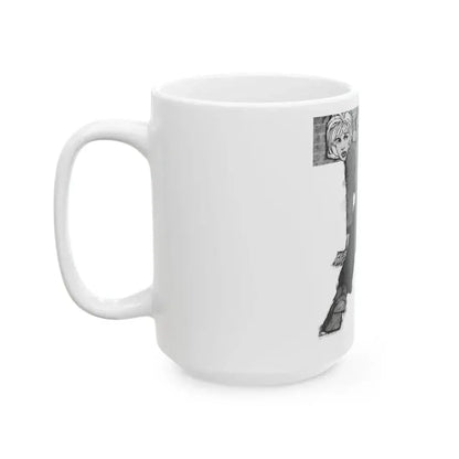 Fortnight In Peril by Frances Minto Cowen, Good Housekeeping, 1961 - White Coffee Mug - Go Mug Yourself