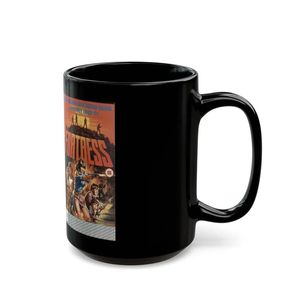 FORTRESS ACTION (VHS COVER) - Black Coffee Mug-Go Mug Yourself