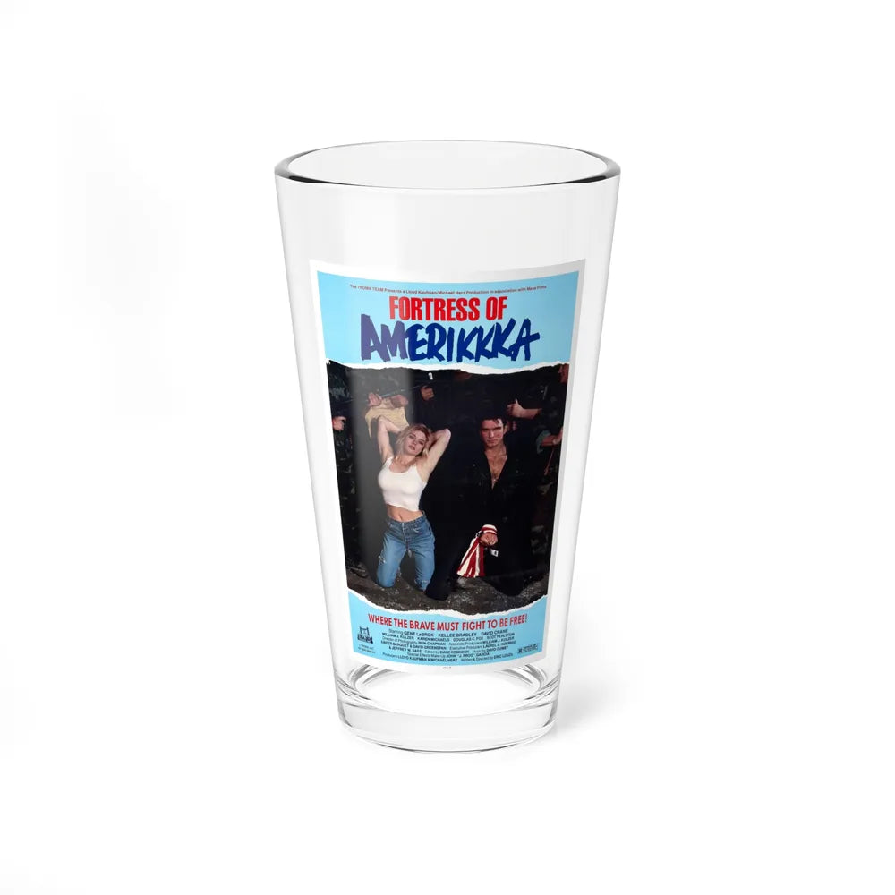 FORTRESS OF AMERIKKKA 1989 Movie Poster - Pint Glass 16oz-16oz-Go Mug Yourself