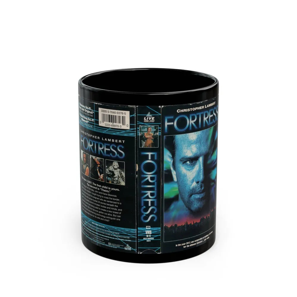 FORTRESS (VHS COVER) - Black Coffee Mug-11oz-Go Mug Yourself