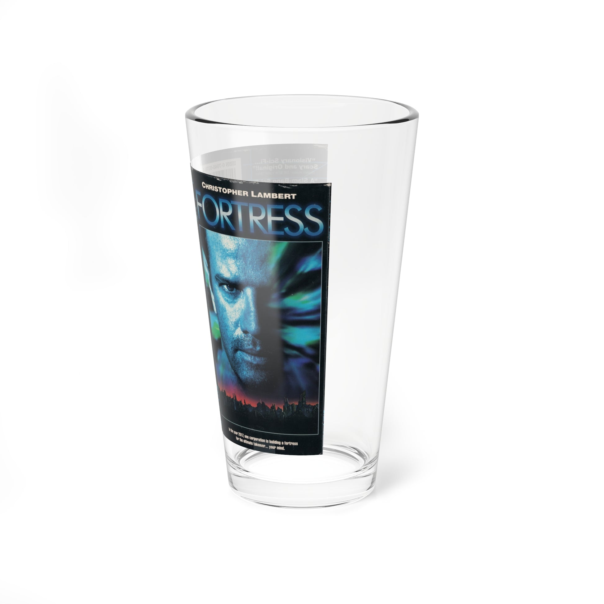 FORTRESS (VHS COVER) Pint Glass 16oz-Go Mug Yourself