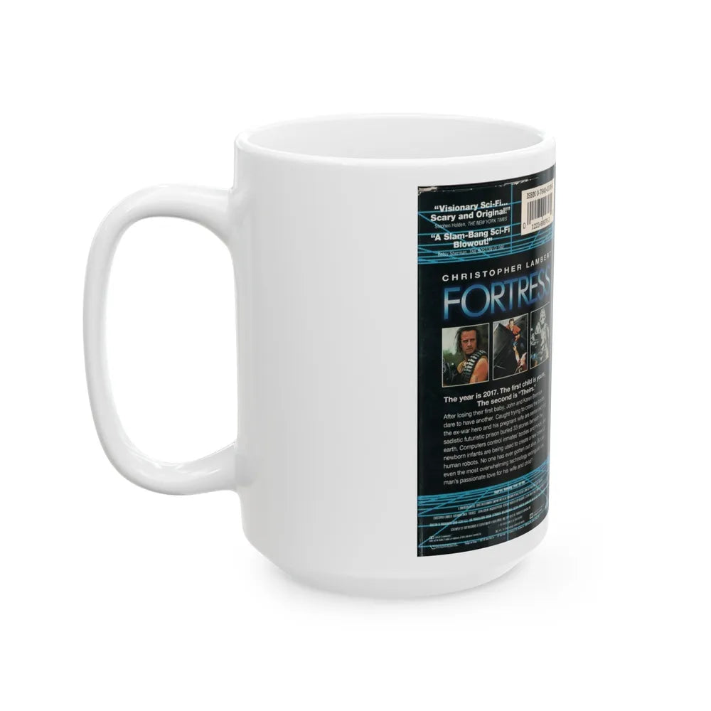 FORTRESS (VHS COVER) - White Coffee Mug-Go Mug Yourself