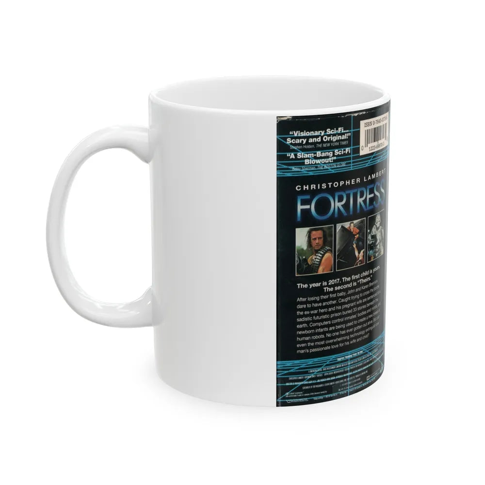 FORTRESS (VHS COVER) - White Coffee Mug-Go Mug Yourself