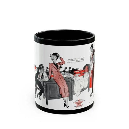 Fortune's Footsteps, The American Magazine, July 1936 - Black Coffee Mug 11oz - Go Mug Yourself