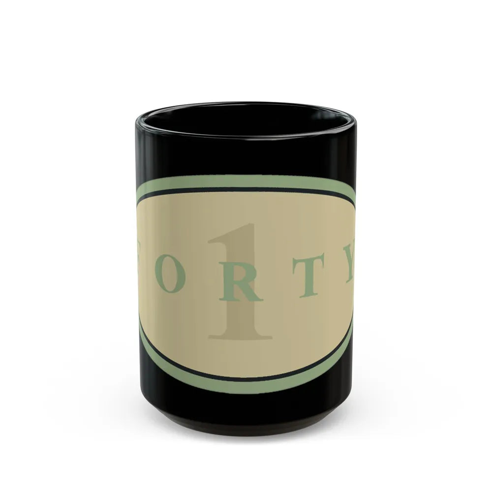 Forty 1 (U.S. Navy) Black Coffee Mug-15oz-Go Mug Yourself