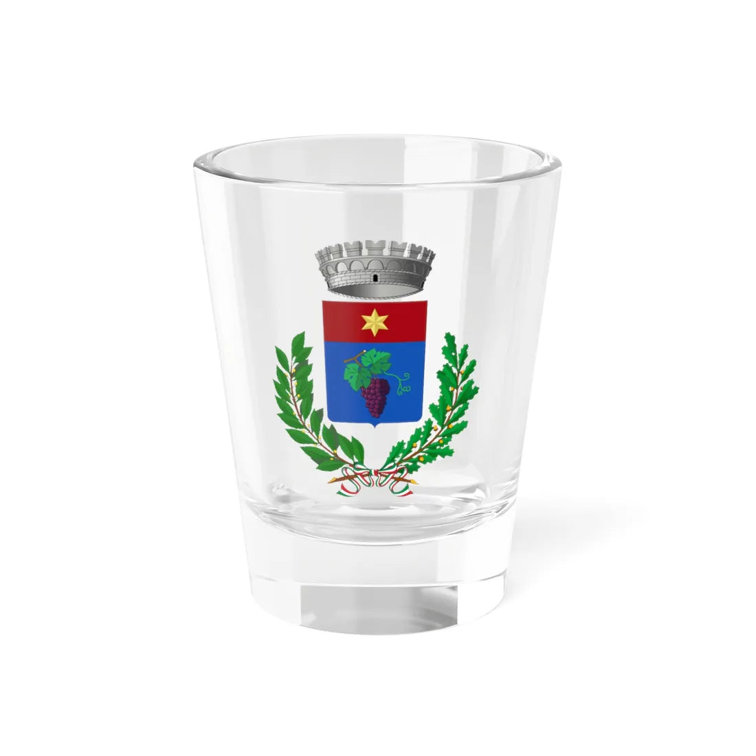Fossalta di Piave-Stemma (Italy) (Coat of Arms) Shot Glass 1.5oz 1.5oz - Go Mug Yourself