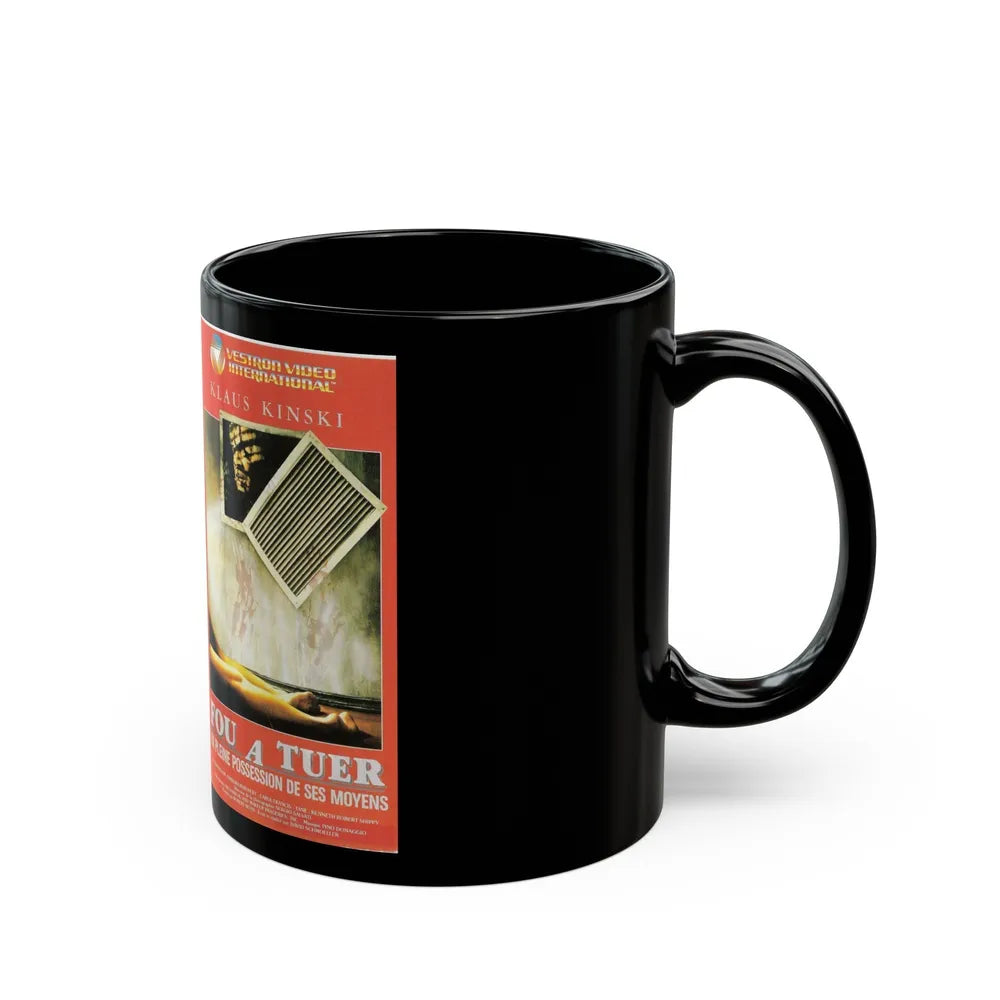 FOU A TUER (VHS COVER) - Black Coffee Mug-Go Mug Yourself