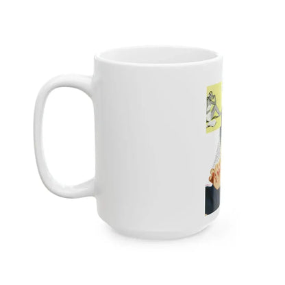 Found - A Woman, Good Housekeeping, July 1947 - White Coffee Mug - Go Mug Yourself