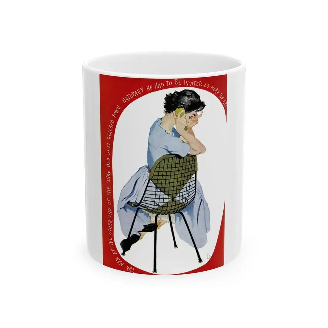 Four Days Later..., Good Housekeeping, August 1955 - White Coffee Mug 11oz - Go Mug Yourself