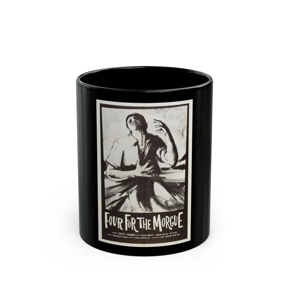 FOUR FOR THE MORGUE 1962 Movie Poster - Black Coffee Mug 11oz - Go Mug Yourself