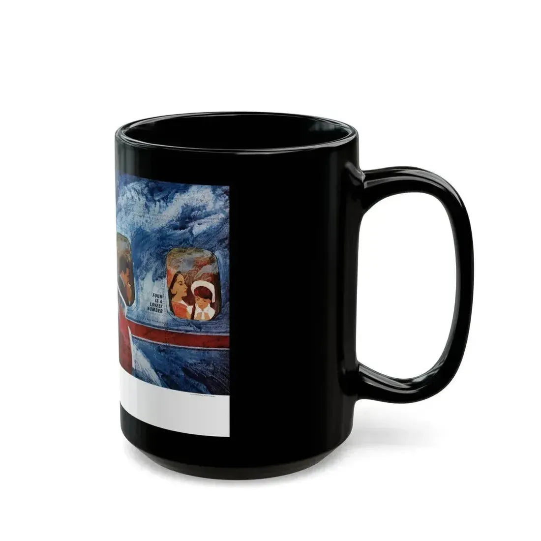 Four is a Lovely Number, Redbook, May 1964 - Black Coffee Mug - Go Mug Yourself