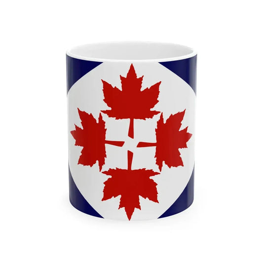 Four Leaves Flag Proposal (Canada) White Coffee Mug 11oz - Go Mug Yourself