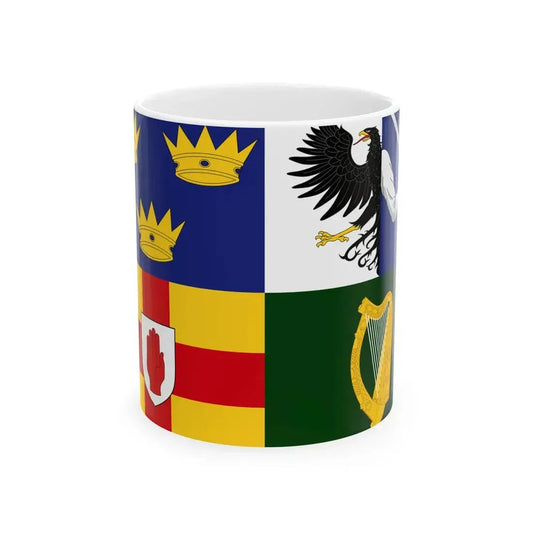 Four Provinces Flag 3-2 (Ireland) White Coffee Mug 11oz - Go Mug Yourself