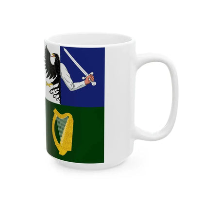 Four Provinces Flag 3-2 (Ireland) White Coffee Mug - Go Mug Yourself