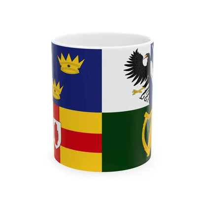 Four Provinces Flag (Ireland) White Coffee Mug 11oz - Go Mug Yourself