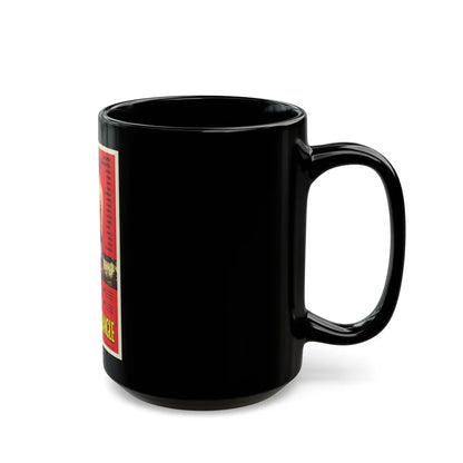 FOUR SIDED TRIANGLE 1953 Movie Poster - Black Coffee Mug-Go Mug Yourself